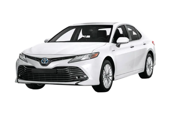 White Toyota Camry sedan