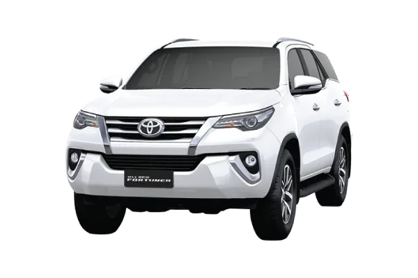 White Toyota Fortuner SUV